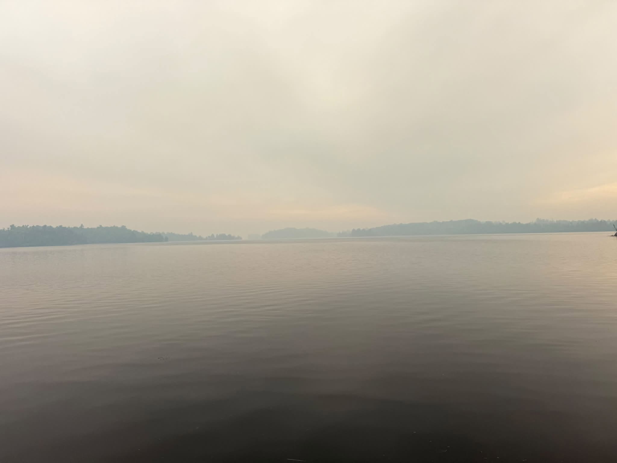 smoky conditions water feature 